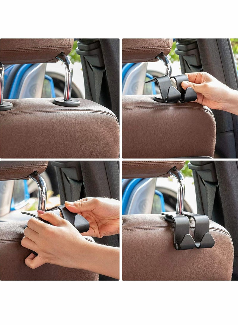 Y&D Car Seat Hooks, Universal BackSeat Headrest Hangers Organizer Durable Auto for Handbag Purse Clothes Hat Grocery to Keep Them from Sliding Around While Driving  - Image 4