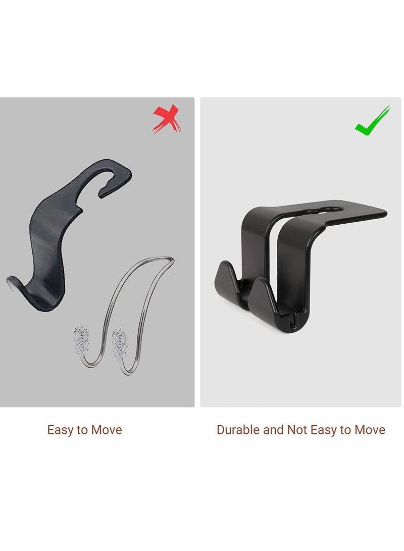 Y&D Car Seat Hooks, Universal BackSeat Headrest Hangers Organizer Durable Auto for Handbag Purse Clothes Hat Grocery to Keep Them from Sliding Around While Driving  - Image 5