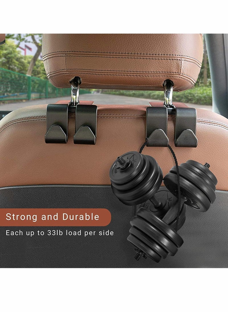 Y&D Car Seat Hooks, Universal BackSeat Headrest Hangers Organizer Durable Auto for Handbag Purse Clothes Hat Grocery to Keep Them from Sliding Around While Driving  - Image 3