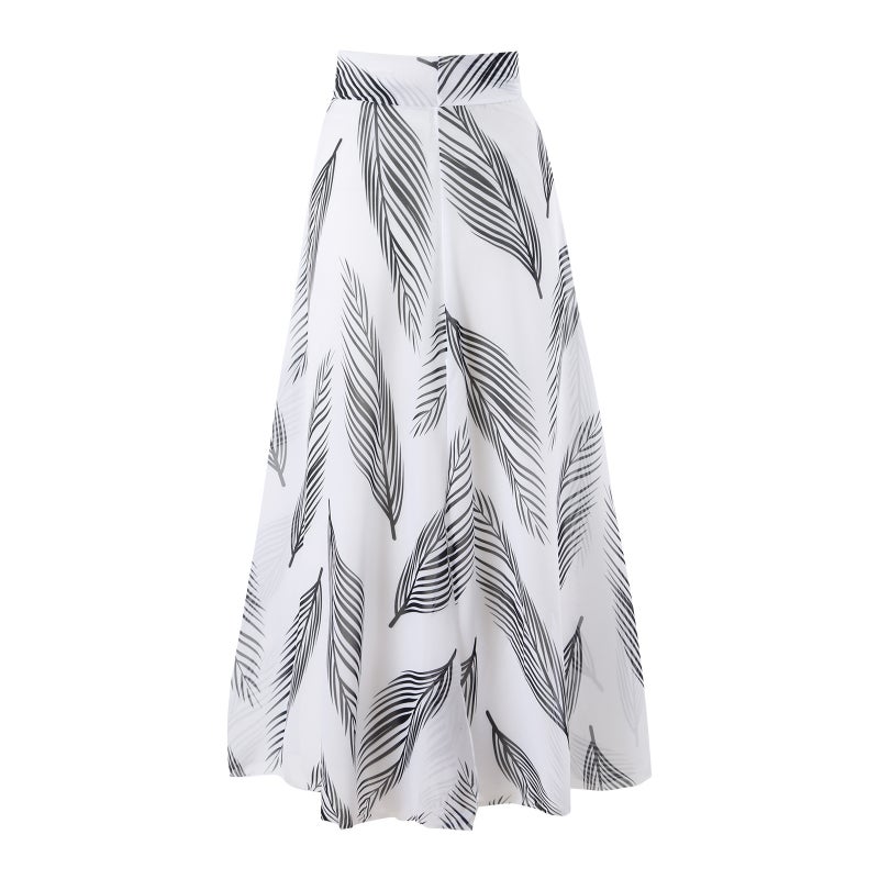 New Split Bikini Three-Piece Conservative Skirt Style Slimming Fashion Printed Swimsuit - Image 5