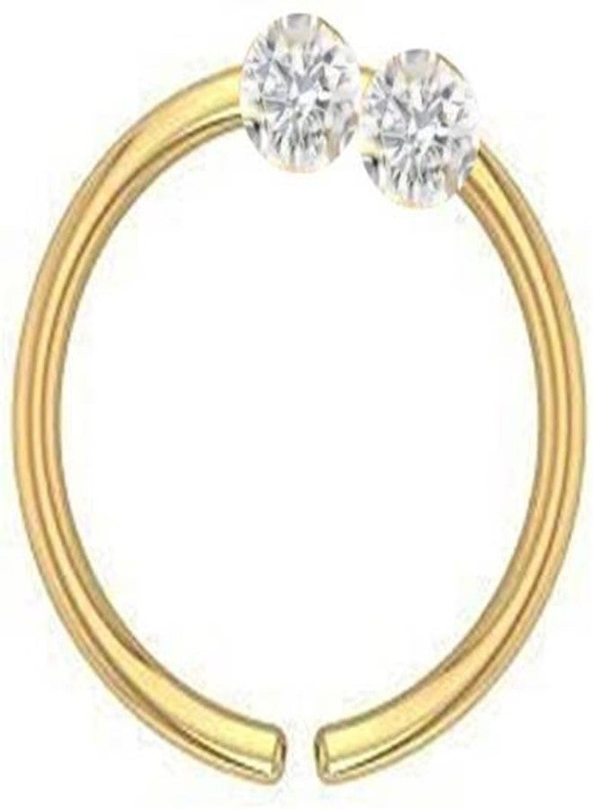 RENU CREATION House Of Common Gold-Plated Plated Brass, Metal Nose Ring Gold - Image 2