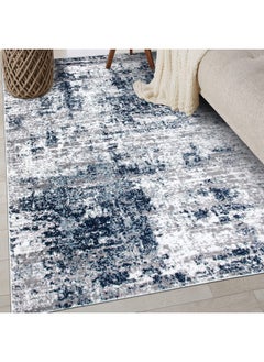 Rugshop Rugshop Distressed Abstract Area Rug 3'3"x 5' Blue  - Image 1