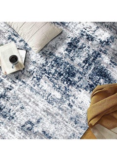 Rugshop Rugshop Distressed Abstract Area Rug 3'3"x 5' Blue  - Image 3