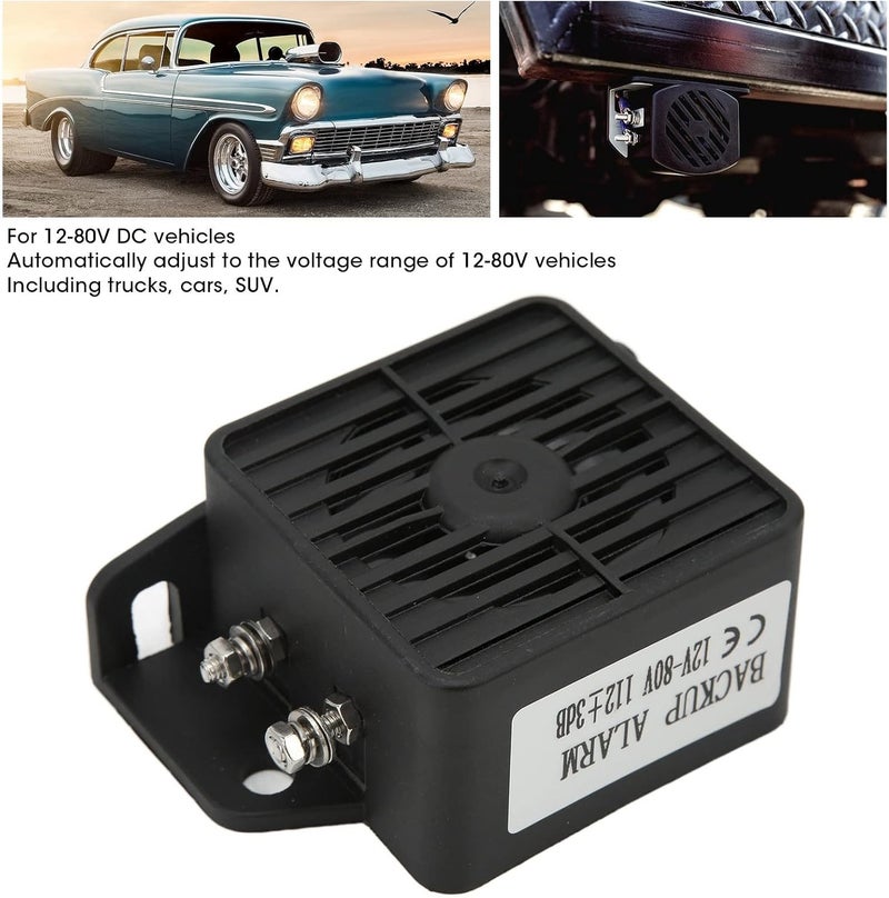 Back Up Alarm for Truck, Beeper DC 12V‑80V Car Alarm with Powerful Buzzer for Car Backup - Image 4