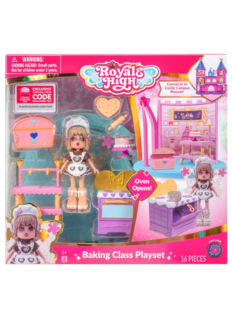 Royale High Mini Baking Class Playset 3-Inches | Exclusive Virtual Item Code Included | Collectable Figure | Fashion Doll | For Fans, Gamers & Collectors! | Official Licensed Product - Image 1