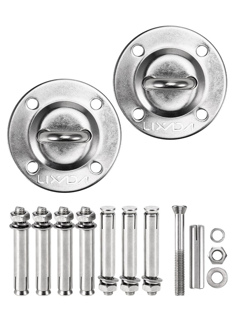 LIXADA 2Pcs Heavy Duty Stainless Steel Anchor Ceiling Hook - Image 2