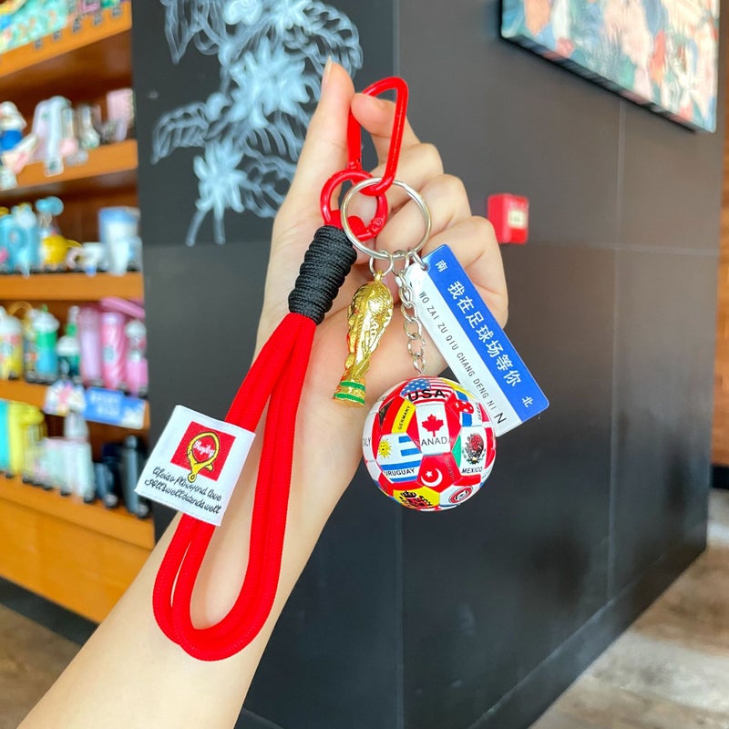 Creative World Cup Trophy Keychain, World Cup Souvenir, Football-themed Keychain, Small World Cup  Merchandise