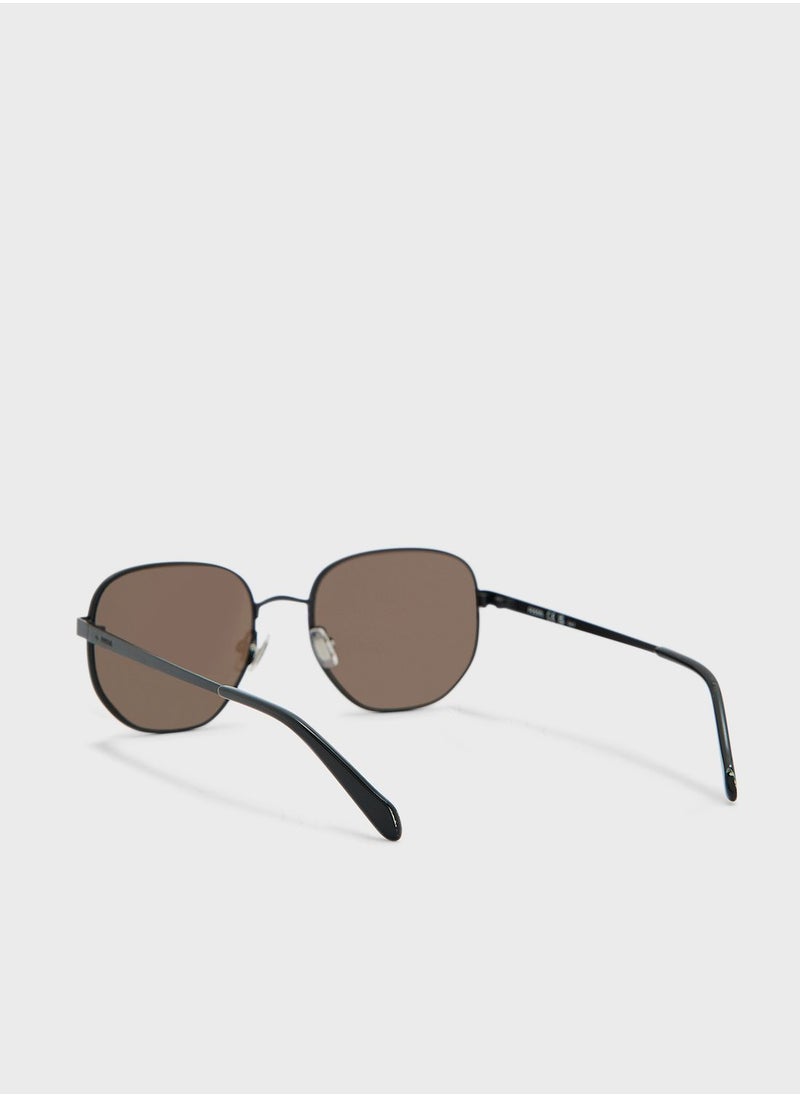 FOSSIL Hexagonal Sunglasses  - Image 2
