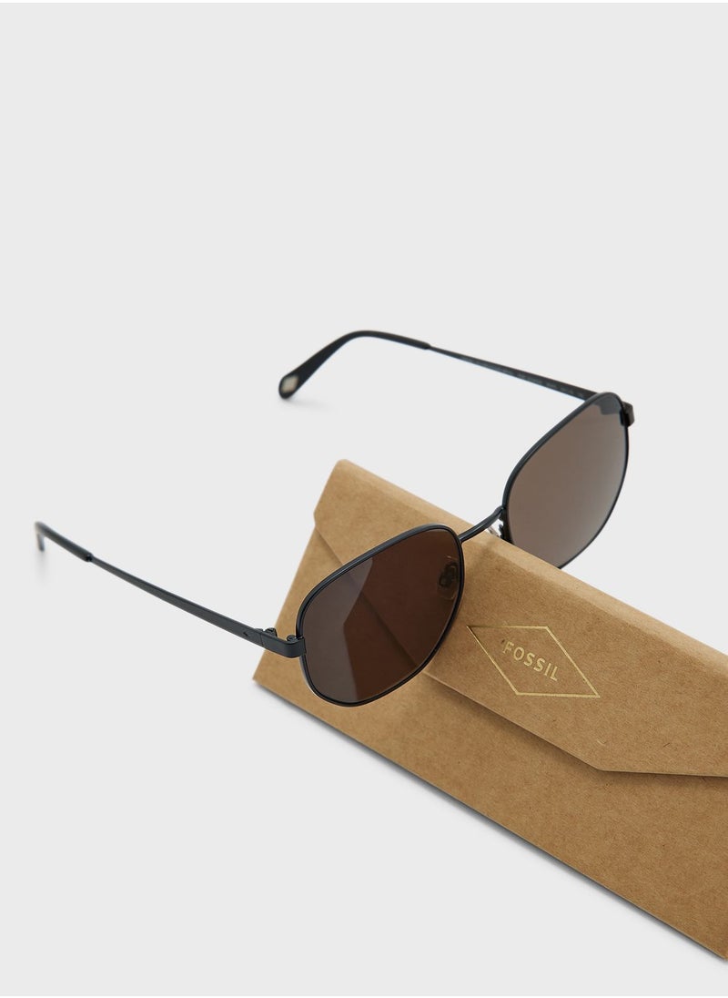 FOSSIL Hexagonal Sunglasses  - Image 4