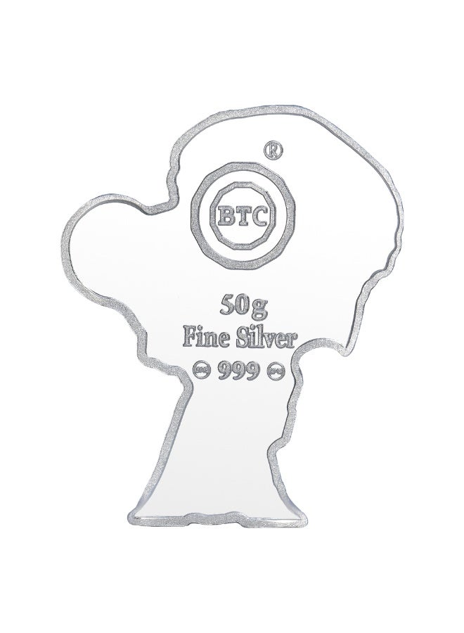 BTC 50 Grams Abood Silver Bar - Image 2