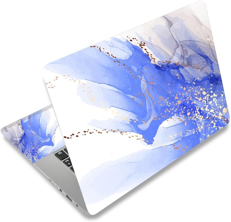 Laptop Skin Sticker Decal,12" 13" 13.3" 14" 15" 15.4" 15.6 inch Laptop Skin Sticker Cover Art Decal Protector Notebook PC (Blue Marble)