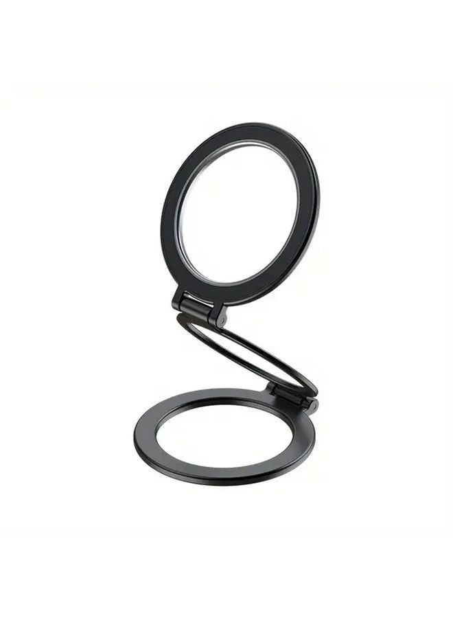 Black Magnetic Phone Grip 360 Rotation Strong Magnet Compatible with MagSafe iPhone Samsung Galaxy - Image 1