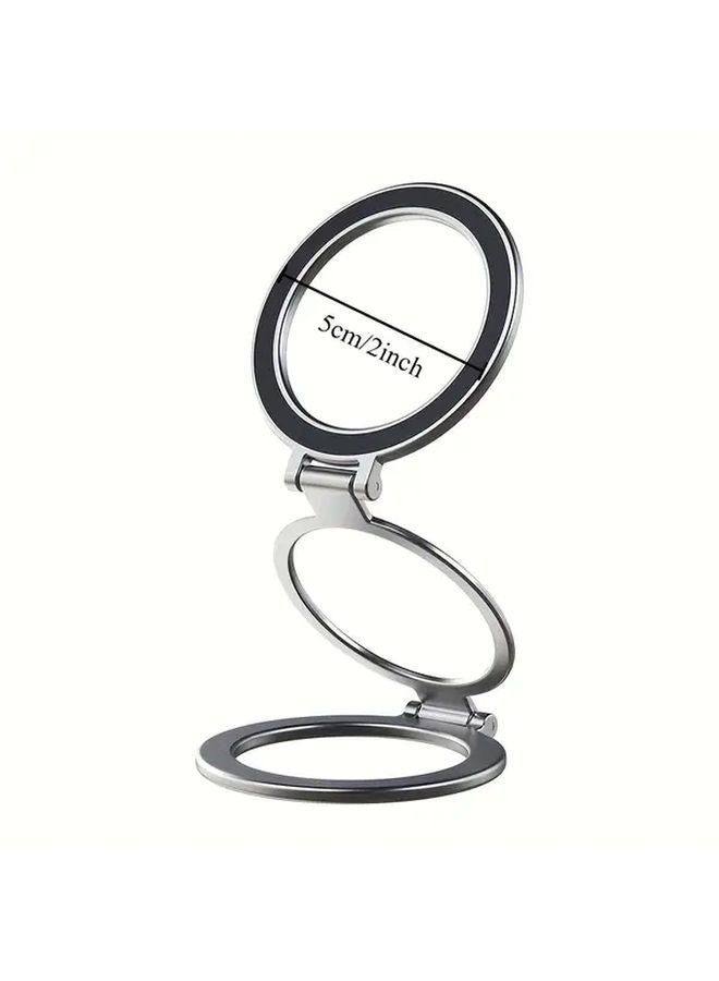 Black Magnetic Phone Grip 360 Rotation Strong Magnet Compatible with MagSafe iPhone Samsung Galaxy - Image 3