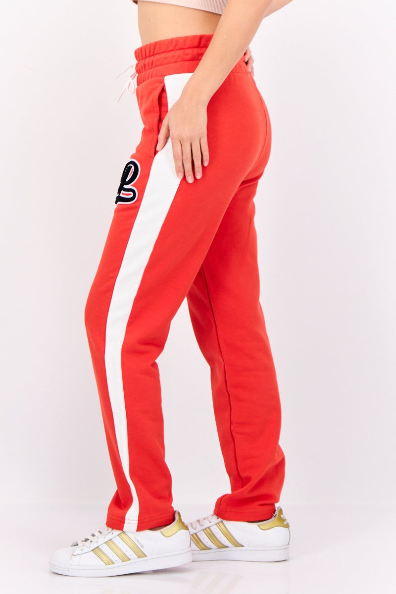 PUMA Women Sportswear Fit Outdoor Sweatpants, Burnt Red/White - Image 3