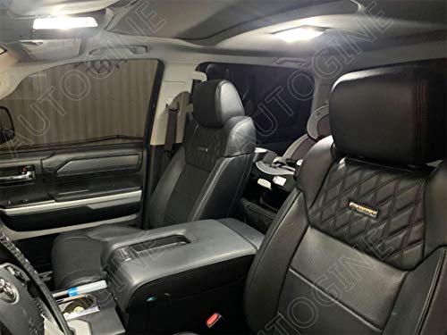 AUTOGINE Super Bright 6000K White LED Interior Light Bulbs Kit Package for 2007-2019 2020 2021 Toyota Tundra + Install Tool - Image 4
