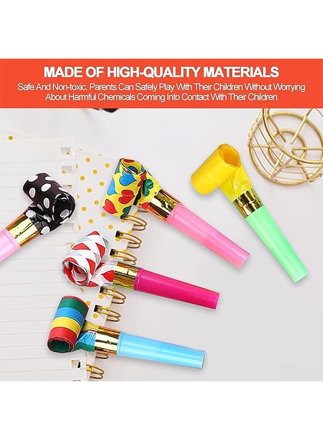 25 Pcs Party Blower Colorful Blowouts Noisemakers Birthday Blowouts Whistles for Party Favors - Image 3
