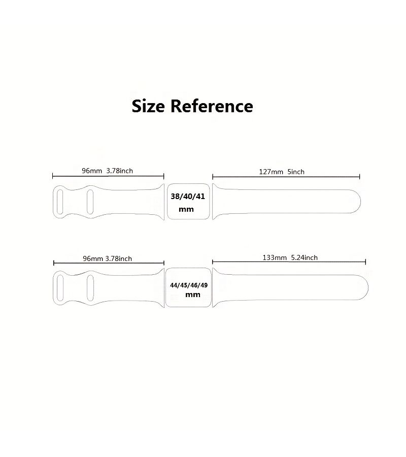 Silicone Two Tone Sports Bands 8Pcs Set 38 40 41mm for Apple Watch - Image 2