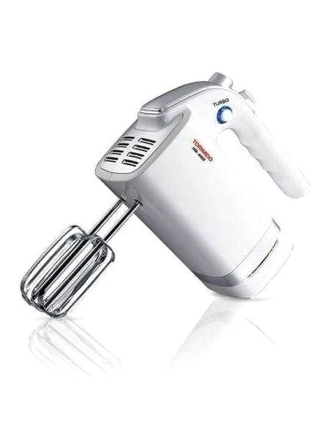 TORNADO Hand Mixer 400W 400 W HM-400S White/Silver - Image 3