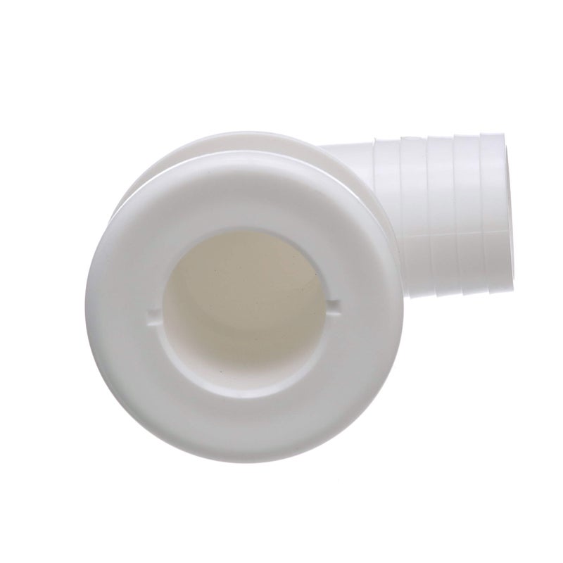 Seachoice 90-Degree Thru-Hull Connector, Fits 1-1/2 in. ID Hose, 1-3/8 in. Max Hull - Image 1