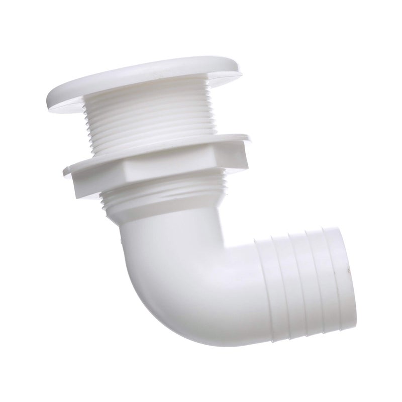 Seachoice 90-Degree Thru-Hull Connector, Fits 1-1/2 in. ID Hose, 1-3/8 in. Max Hull - Image 4