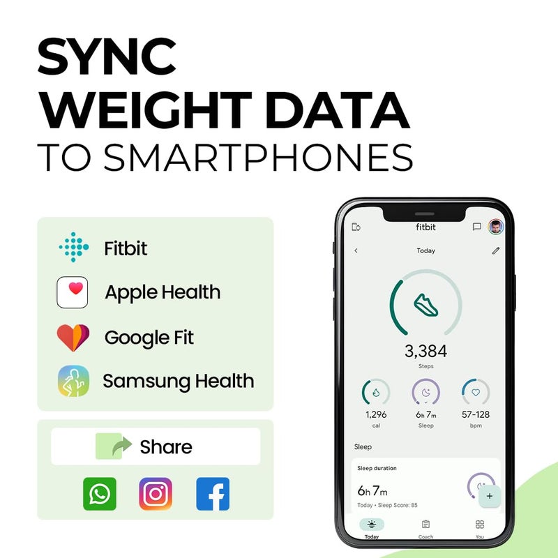 iGRiD Smart Bluetooth BMI Weight Machine for Body Weight, 13 Essential Parameters with ALFit App, Body Fat Analyzer, Full Body Composition Scale with LED Light, Lightweight & Portable, 1-Year Warranty - Image 5