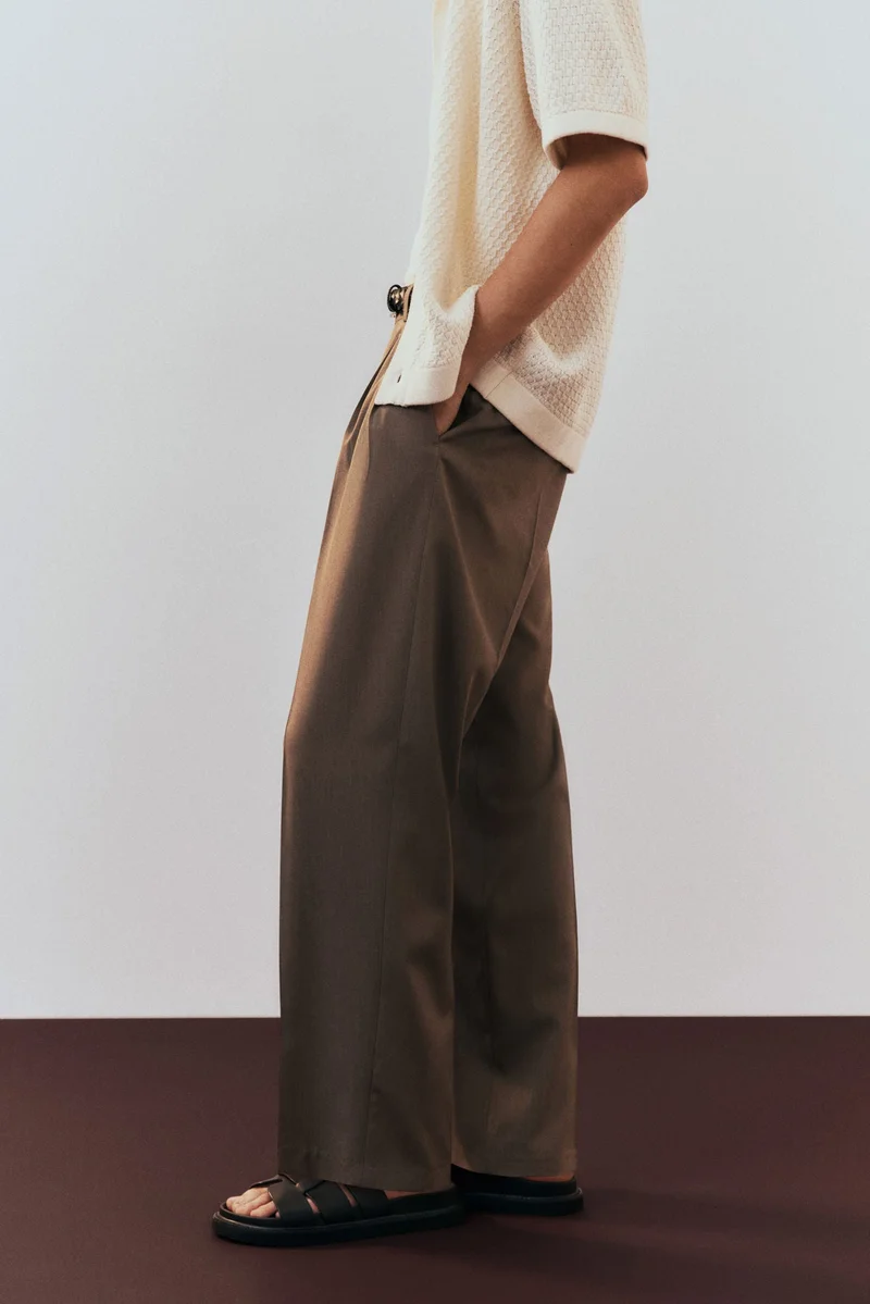 اتش اند ام بنطلون بدلة بقصة عادية