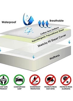 واقي مرتبة مقاوم للماء مناسب لجميع انواع المراتب مقاس (120 × 200)، أبيض - pzsku/Z7609A9BDAB280B49EA02Z/45/_/1725491018/cadf718f-4454-4032-9661-02ce64849139