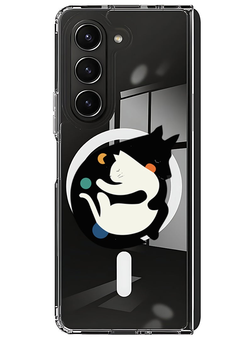 Theodor Magnetic Case for Samsung Galaxy Z Fold 5 Compatible with MagSafe Wireless Charging, Shockproof Phone Bumper Cover More Hugs - Image 1