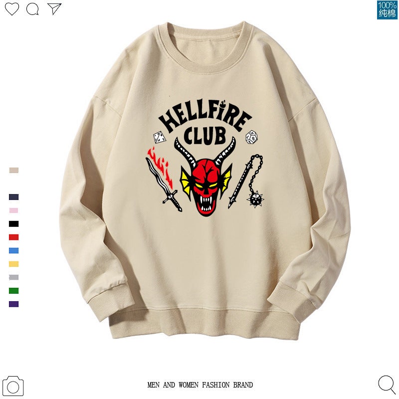 Stranger Things Hawkins High Casual Crewneck Sweatshirt black - Image 3