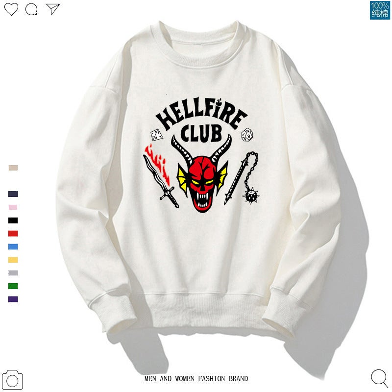 Stranger Things Hawkins High Casual Crewneck Sweatshirt black - Image 5