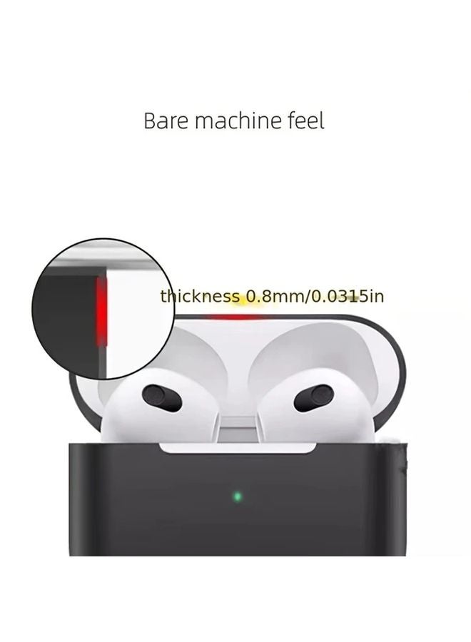 High Ash Protective Case For AirPods 4 With Cleaning Kit Slim Lightweight Cover - Image 3