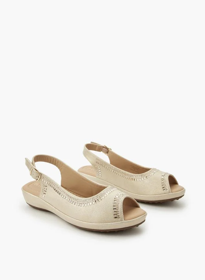Le Confort Women Embellished Peep Toe Sandals