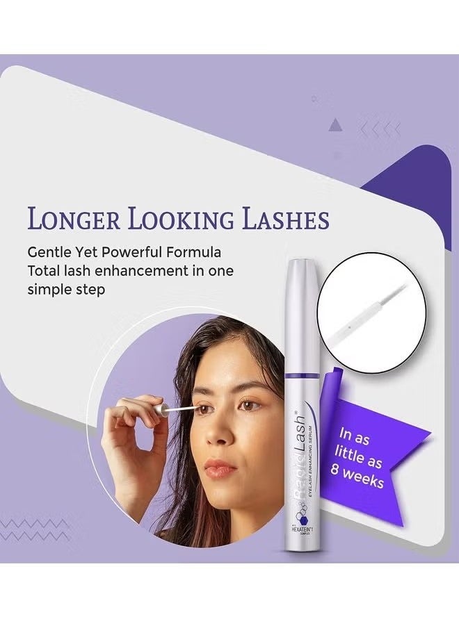Rapidlash - Eyelash Enhancing Serum With Hexatein 1 Complex, Promotes Appearance of Longer And Thicker Eyelashes,Eradicates Signs of Fatigue And Illuminates The Eye Area,Can Easily Be Worn Alone or Under Makeup - Image 1