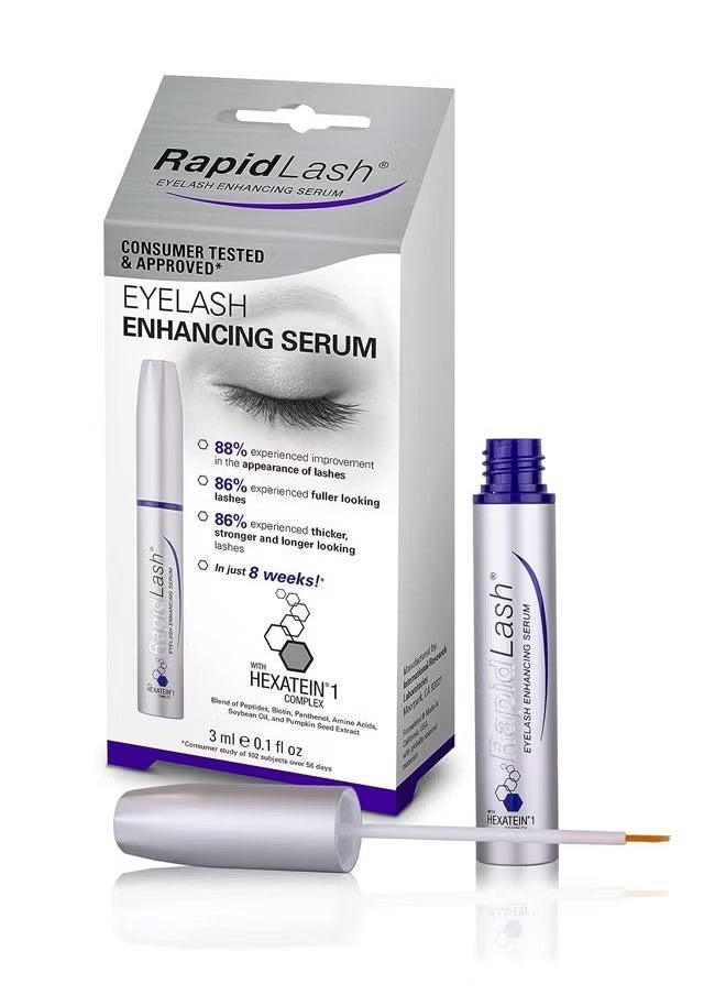 Rapidlash - Eyelash Enhancing Serum With Hexatein 1 Complex, Promotes Appearance of Longer And Thicker Eyelashes,Eradicates Signs of Fatigue And Illuminates The Eye Area,Can Easily Be Worn Alone or Under Makeup - Image 1