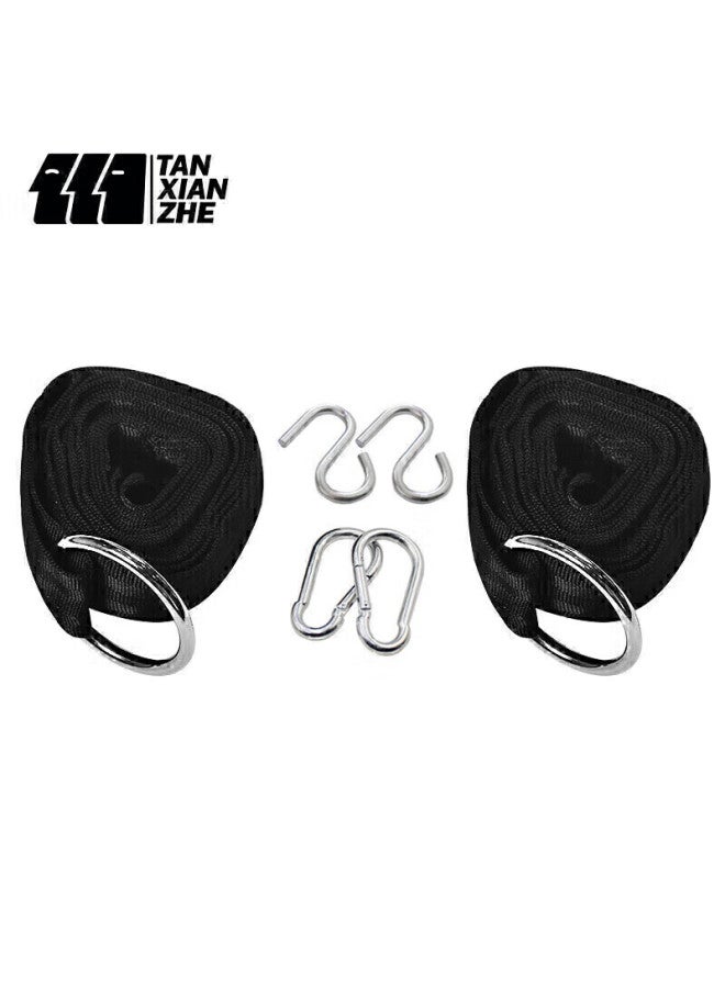 TAN XIAN ZHE Explorer Tan Xian Zhe Hammock Strap, Portable Hammock, Specialized Rope Accessories For Hammocks, Outdoor Play Hammock, Includes S Hook And Large Hanging Buckle  - Image 1