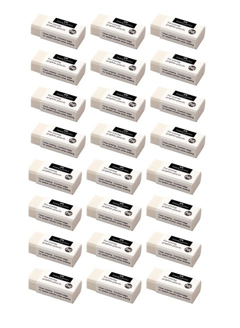 24-Piece PVC Free Pencil Eraser Set