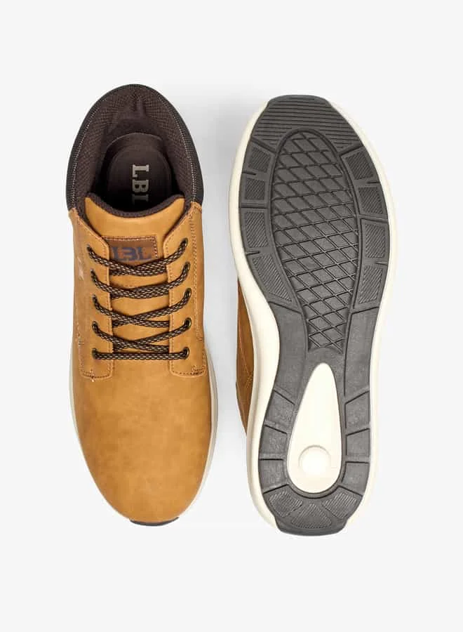 ال بي ال من شو اكسبرس Men Panelled Lace-Up Chukka Boots