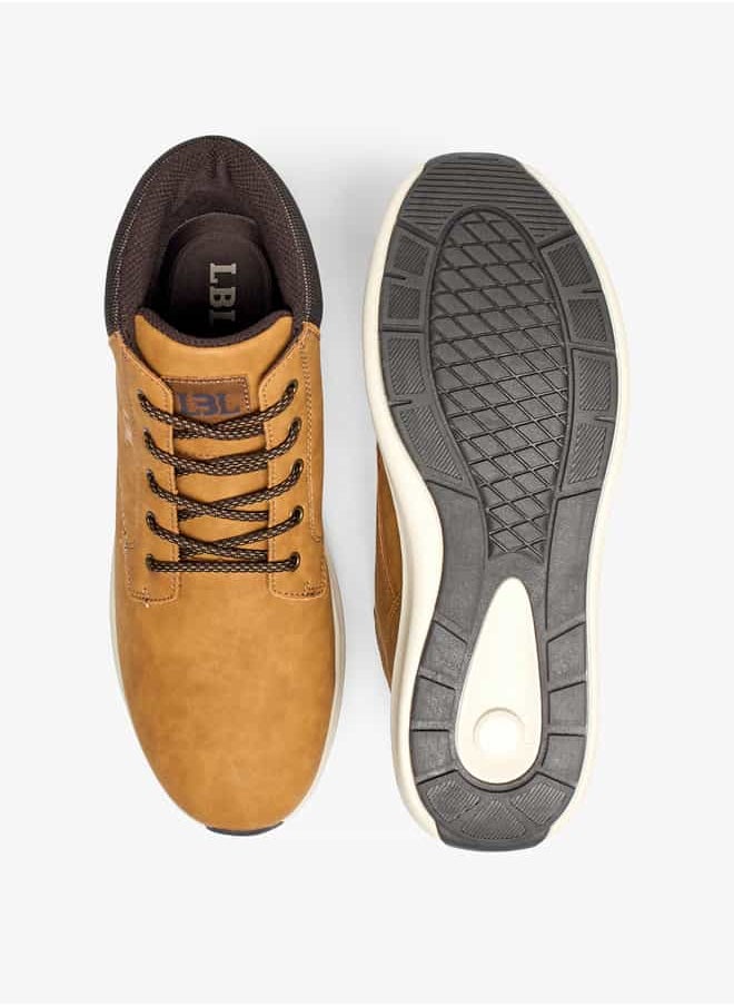 LBL by Shoexpress Men Panelled Lace-Up Chukka Boots  - Image 4