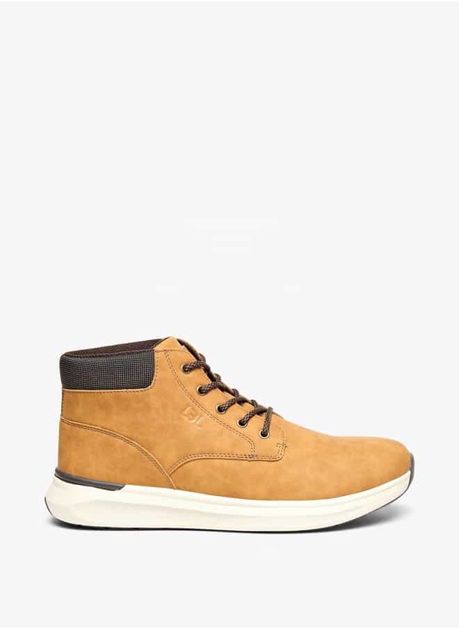 LBL by Shoexpress Men Panelled Lace-Up Chukka Boots  - Image 3
