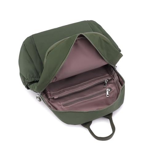 Tanweibago Mini Nylon Women Backpacks11L Small Ladies backpacks Casual Lightweight Women Shopping Travel Daypack Army Green - Image 3