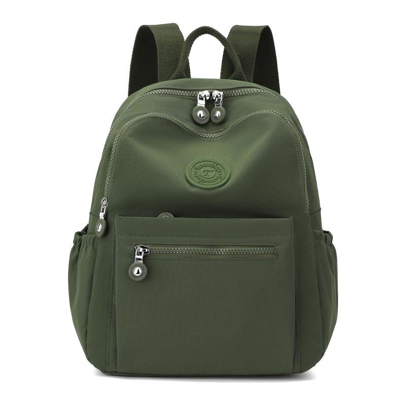 Tanweibago Mini Nylon Women Backpacks11L Small Ladies backpacks Casual Lightweight Women Shopping Travel Daypack Army Green - Image 2