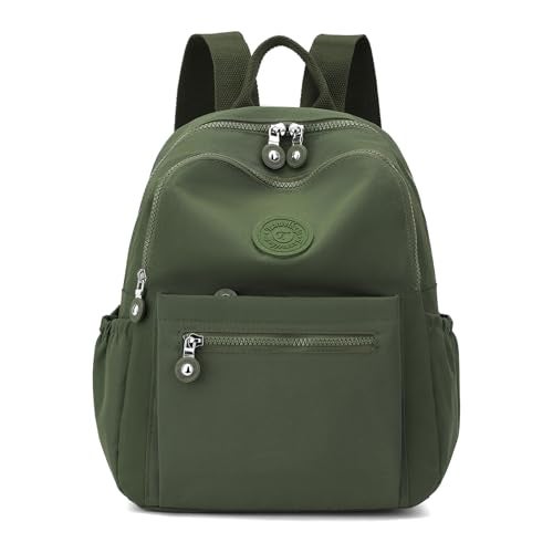 Tanweibago Mini Nylon Women Backpacks11L Small Ladies backpacks Casual Lightweight Women Shopping Travel Daypack Army Green - Image 1