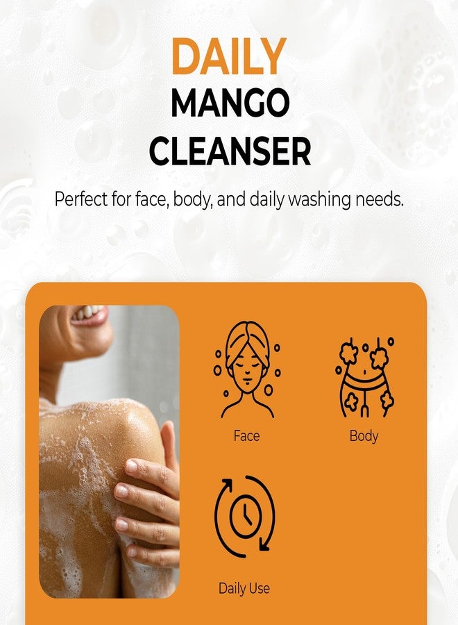 RA COSMETICS Liquid African Black Soap with Mango – Traditional West African Cleanser with Shea Butter & Coconut Oil – Face, Body & Hair Wash for Daily Use – No Artificial Fragrances – 8oz - Image 5
