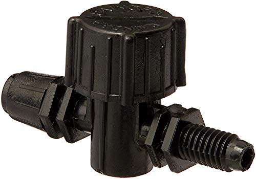 Raindrip R191CT, Adjustable Flow Micro Sprinkler, Quarter-Circle Pattern, Fan Spray, with 10-32 Threaded Inlet, Drip Irrigation Emitters for Drip Irrigation Gardening Systems, 5-Pack, Black - Image 3