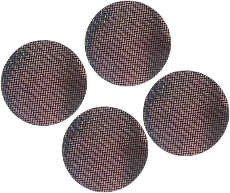 Car Cup Holder Coasters Non-Slip Decorative Vehicle Drink Coasters 4pcs Set Black for Car Interior Accessories - Image 1