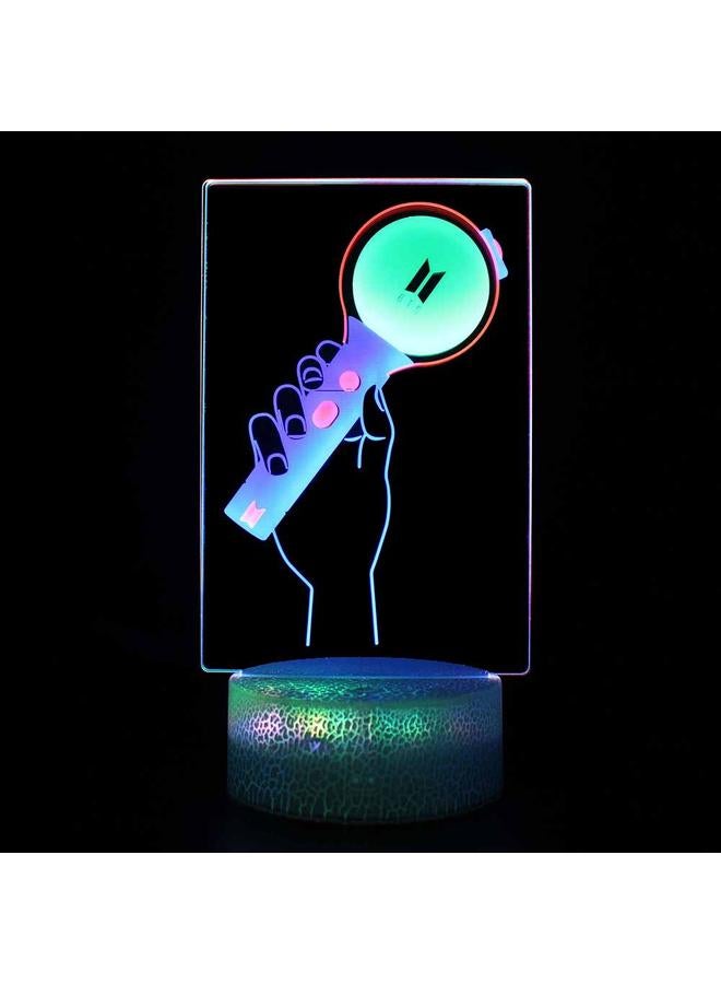 الأزرق جي دبليو سلسلة الموسيقى سطح المكتب الرياضي الجوي مصباح الغلاف الجوي قابس USB يعمل باللمس ضوء الليل الملون rgb مصباح الطاولة الصغير - Image 1