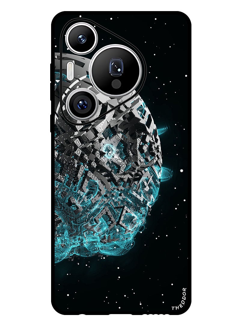 Theodor Protective Case Anti Scratch Shock Proof Bumper Cover For Huawei Pura 70 Pro spaceship_scifi_space - Image 1