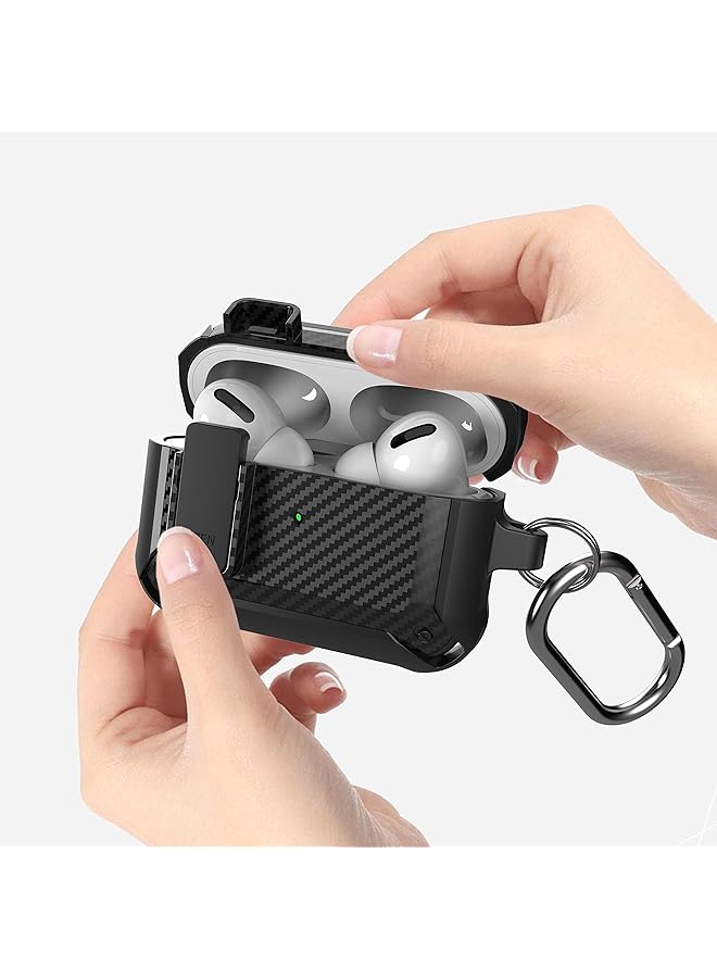 erorex For Airpods 3Rd Generation Case Airpods 3 Case Cover With Lock Airpods 3 Generation Protective Case Gen 3 Shockproof Cover With Keychain Compatible With Airpods 3Rd Generation 2021 Black - Image 3