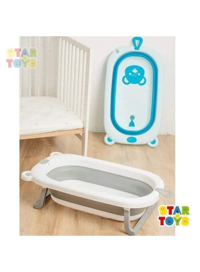 Silicone bathtub for children, safe and flexible, provides comfort and ease during bathing. - Image 1