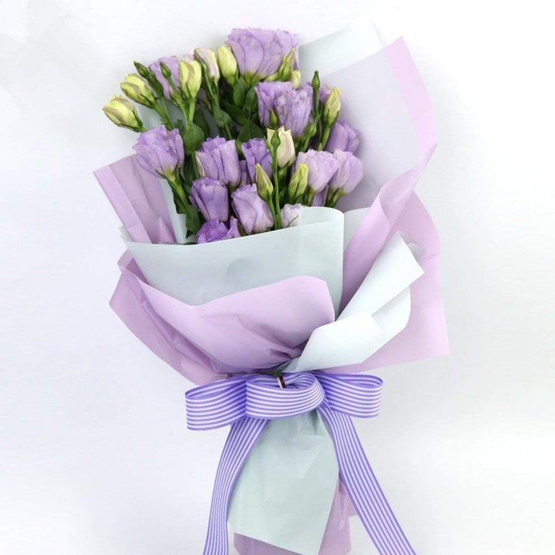BBJ WRAPS Korean Style Flower Wrapping Paper Floral Bouquet Wraps Gift Packaging Florist Supplies 20 Counts (Light peach) - Image 4